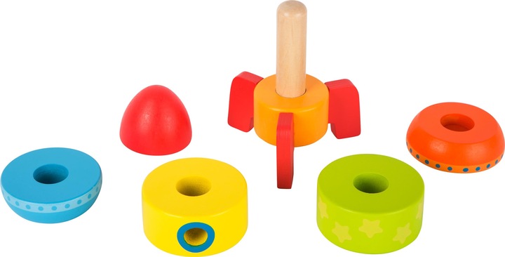 Produktbild small foot Bunte Stapelrakete