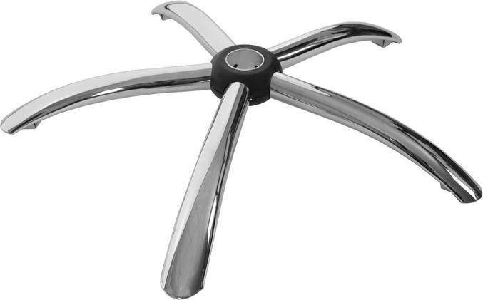 Actual product image Swisshandel24 Foot cross 65cm, swivel chair office chair executive chair, chrome hole Ø5cm