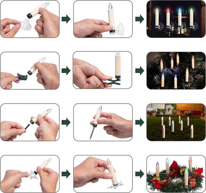 Actual product image Monzana Christmas tree candles (1 x)