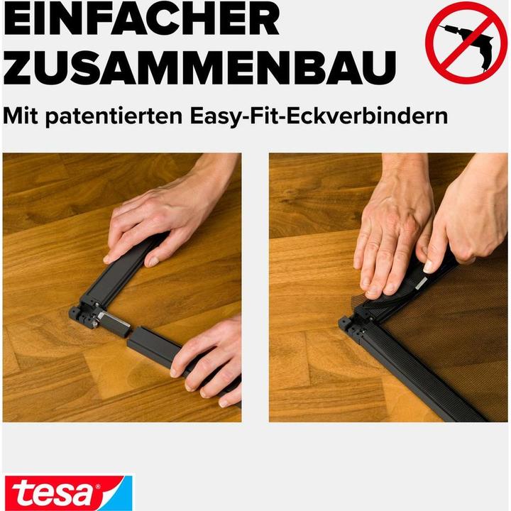 Produktbild tesa Insektenschutz Alu COMFORT für Türen, Insektengitter (100 x 220 cm)