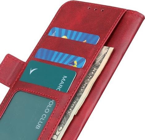 Actual product image Cover-Discount iPhone 13 Pro Max - Vintage Flip Case Cover red (Apple iPhone 13 Pro Max)