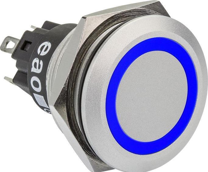 Immagine prodotto EAO Switch 22mm aluminium 24V blue LED