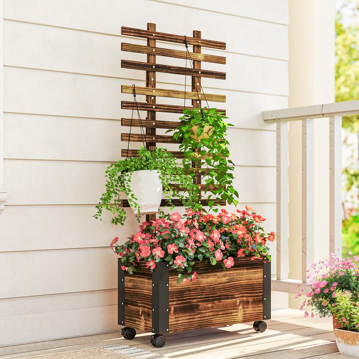 Produktbild Outsunny Hochbeet mit Rankhilfe