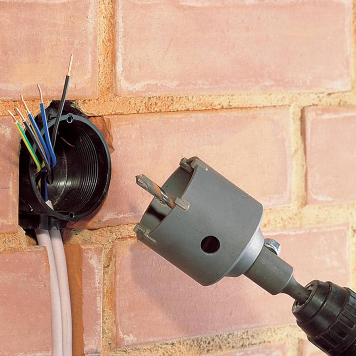 Actual product image wolfcraft 1 Carbide core bit, SDS-Plus shank ø76mm (76 mm)