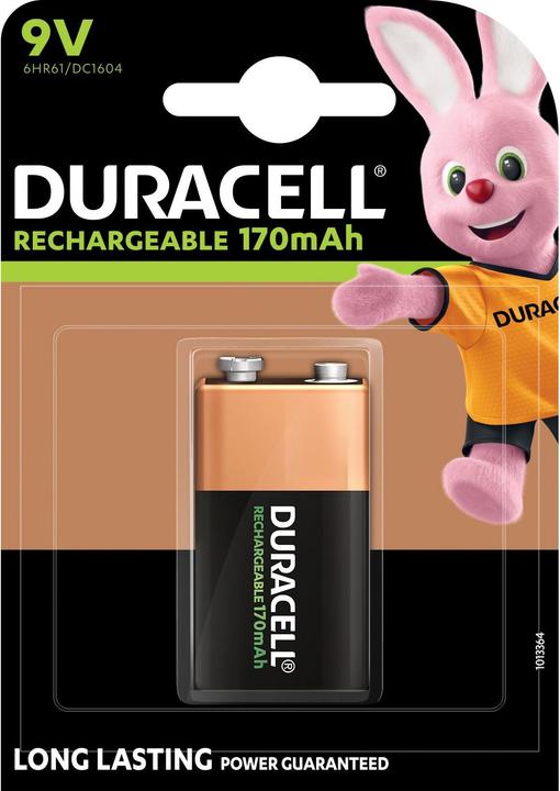 Actual product image Duracell Recharge Ultra (1 pcs., 9V Block, 170 mAh)