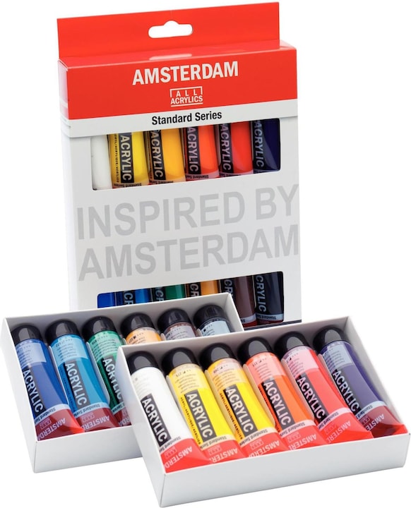 Produktbild Amsterdam Acrylfarbe Starter Set (Mehrfarbig, 20 ml)