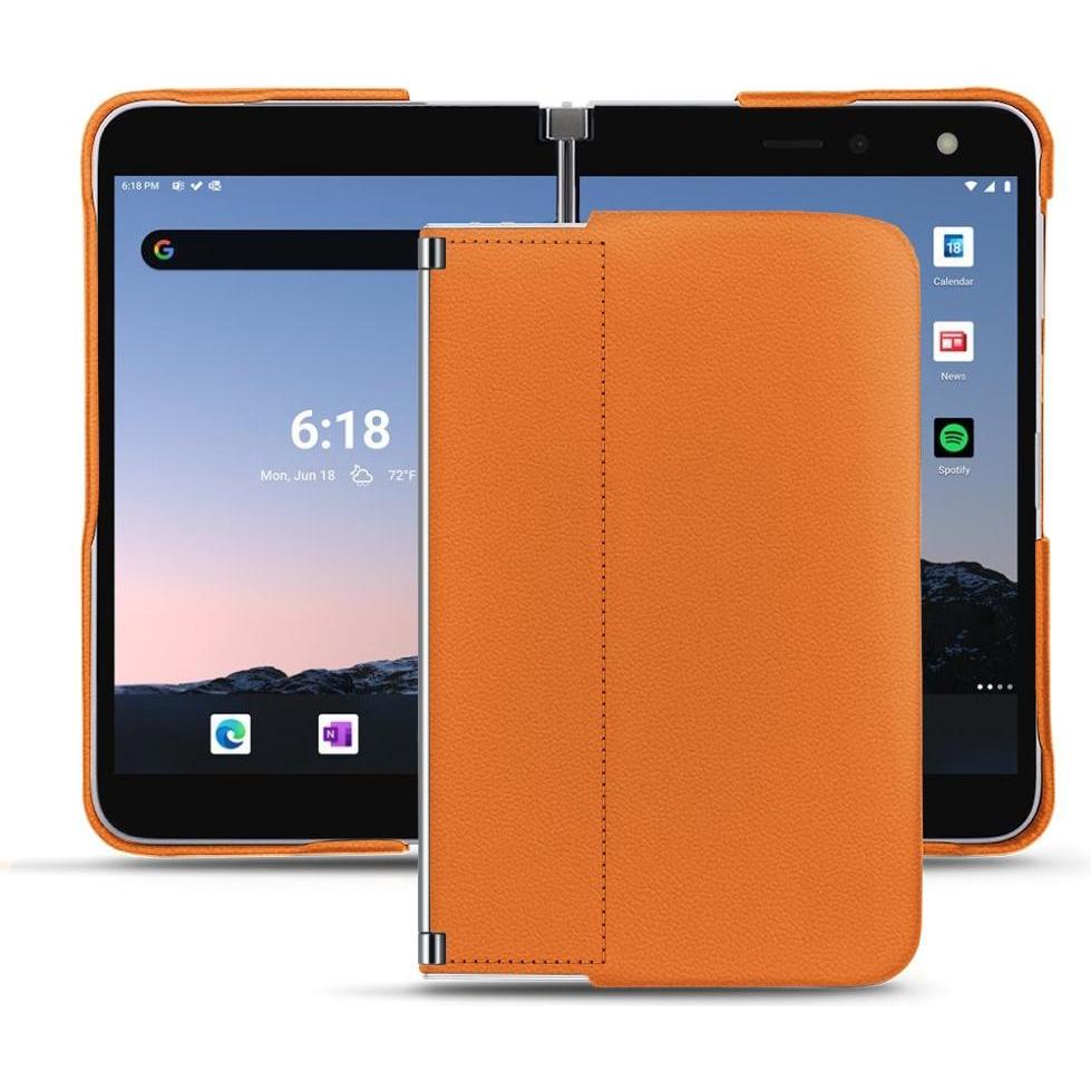Noreve Lederschutzhülle (Microsoft Surface Duo 2), Smartphone Hülle, Orange