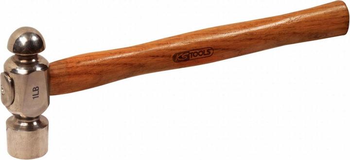 Actual product image KS Tools TITANplus fitter's hammer, hammer head 450 g, English shape with ball (450 g)