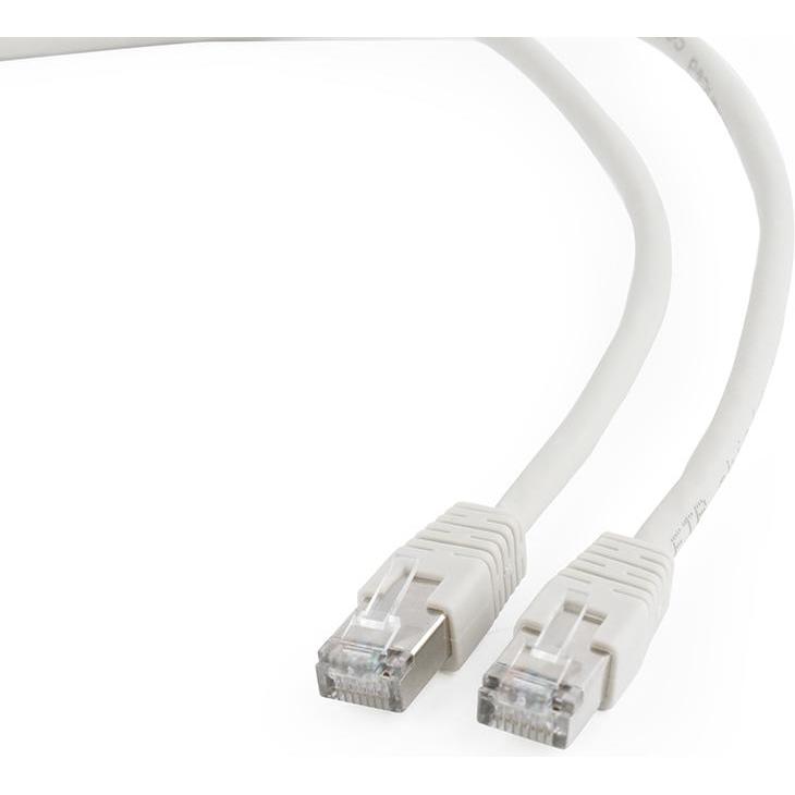 Cablexpert FTP Cat6 Patch cord, white, 5 m (F/UTP, CAT6, 5 m), Netzwerkkabel