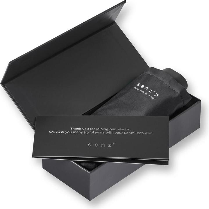 Immagine prodotto Senz Micro Foldable Storm Regenschirm, Schwarz pur