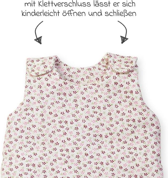 Produktbild Pinolino Puppenschlafsack „Blümchen”, rosa