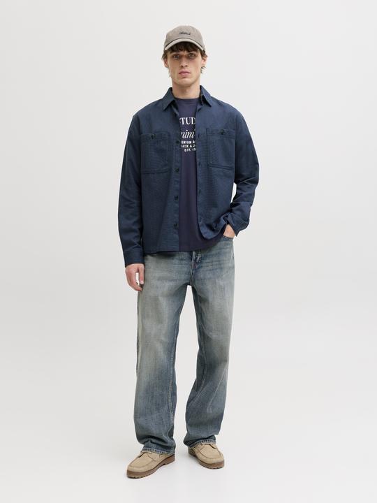 Immagine prodotto Jack & Jones Jprblurayle Linen Bl. Solid Ls Shirt Sn (M)