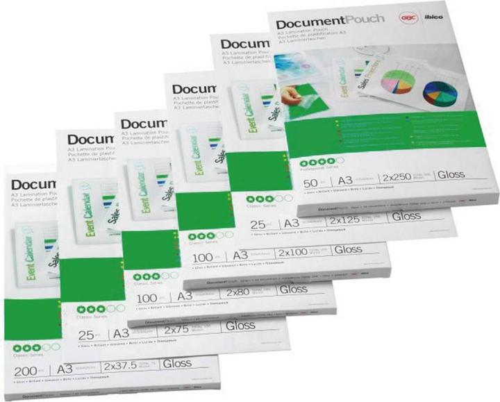 Image du produit GBC Feuille de plastification (A4, 100 pcs, 125 µm)