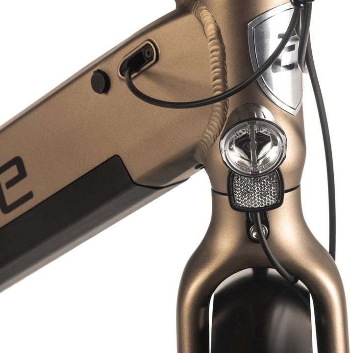Actual product image Adore E-city bike 27.5" aluminium city bike CX-290 mid-motor 75NM / 15Ah bronze (48 cm)