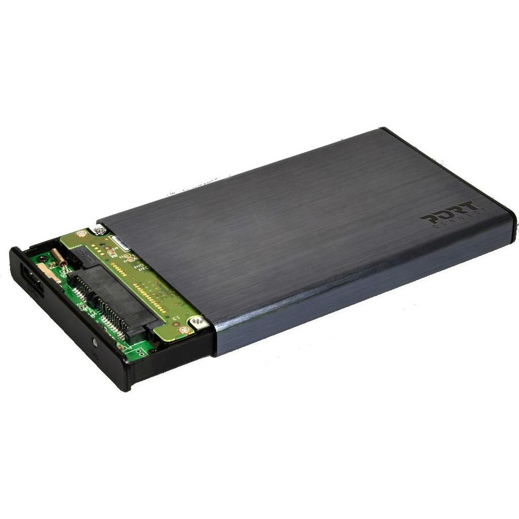 Thumbnail - Port Designs HDD Gehäuse (2.5"), Festplattengehäuse, Schwarz