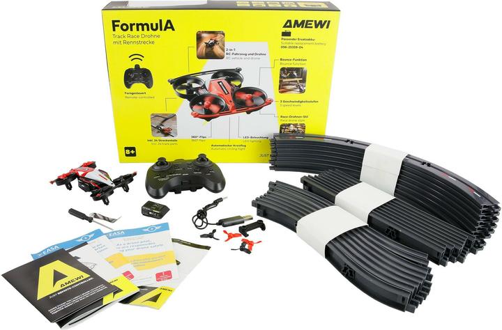 Produktbild Amewi DRE Drohne Formul A Track Race + Rennstrecke rot (10 min, 39 g)