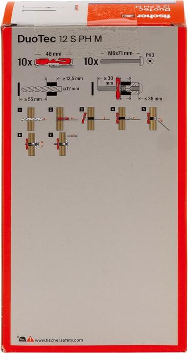 Produktbild Fischer DuoTec 12 S PH M (10 Stk.)