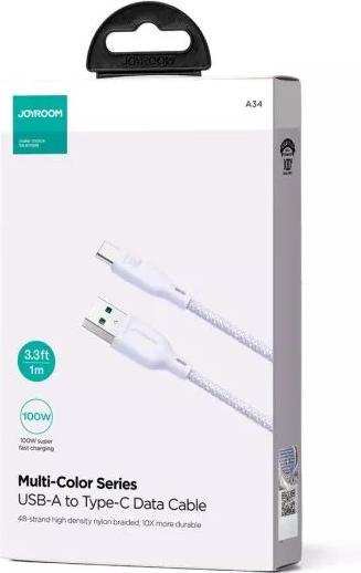 Actual product image Joyroom USB A — USB C (1 m, USB 2.0, 100 W)