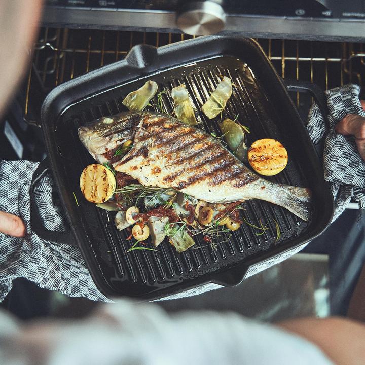 Produktbild Burnhard Gusseisen Grillpfanne (30 cm, Grillpfanne, Gusseisen)