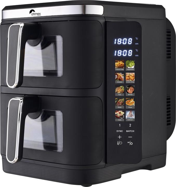 Ohmex Doppelte Heissluft-Fritteuse FRY-5502AIR