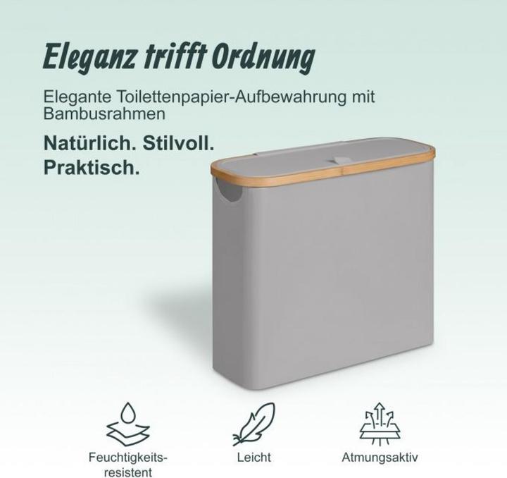 Actual product image Relaxdays Toilet roll storage