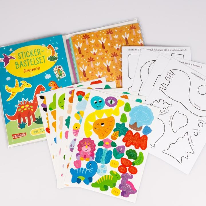 Image du produit Bastelset für Kinder: Sticker-Bastelset: Dinosaurier