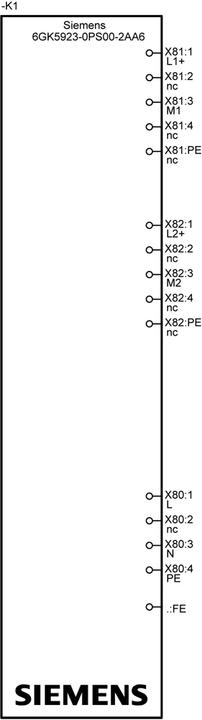 Image du produit Siemens Alimentation électrique SCALANCE P (M12)