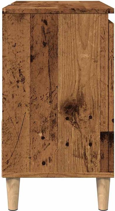 Actual product image vidaXL Vanity unit Bathroom cabinet Bathroom furniture antique wood look (65 x 33 x 60 cm)