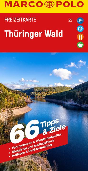 Produktbild Freizeitkarte 22 Thüringer Wald 1:100.000
