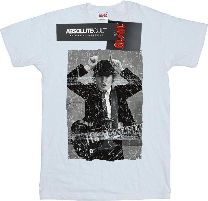 Produktbild AC/DC Angus Young Distressed Foto Baumwolle Boyfriend TShirt (S)