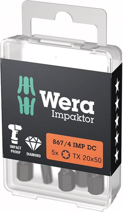 Produktbild Wera Bit IMPAKTOR DC T20 Länge 50 mm 1/4 ″ E6,3 Impaktor, DC