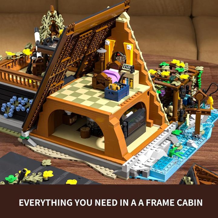 Actual product image Lumibricks A-Frame Cabin