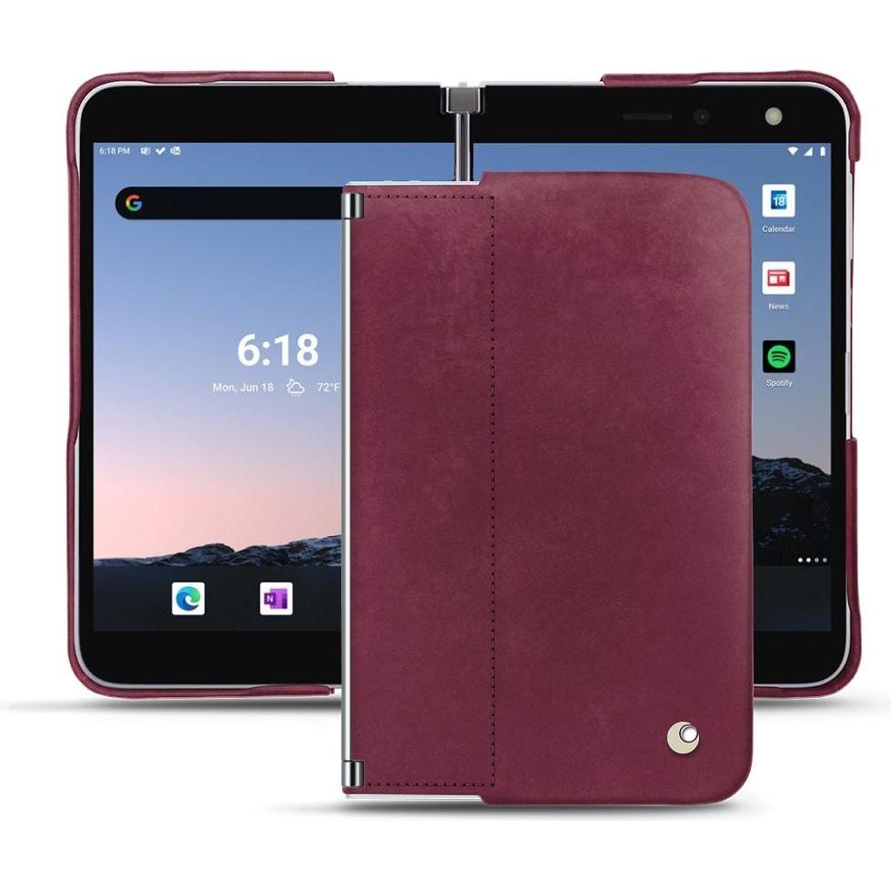 Noreve Lederschutzhülle (Microsoft Surface Duo 2), Smartphone Hülle, Violett