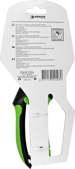 Actual product image Benson Garden Pruning shears 21 cm adjustable