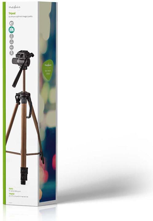 Immagine prodotto Nedis Treppiede - Funzione pan e tilt - Max. 3,5 kg - 161 cm - Testa panoramica a 3 vie - S (Materiale sintetico, Metallo)