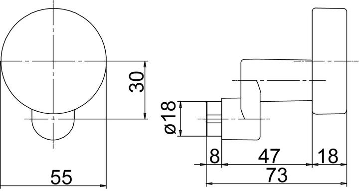 Produktbild Mega Flachrundknauf 05-37755-170 (Türknopf)