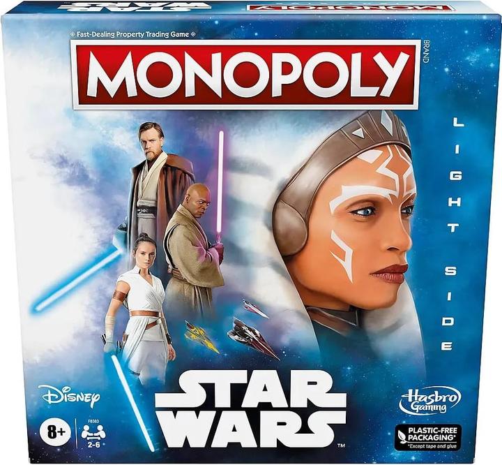 Produktbild Hasbro Star Wars Brettspiel Monopoly Light Side Edition *Englische Version* (Englisch, 2 - 6 Spieler)