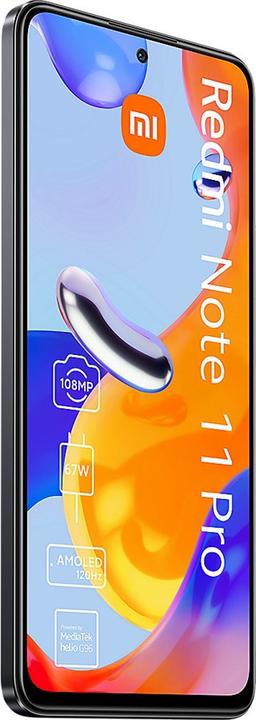 Produktbild Xiaomi Redmi Note 11 Pro 5G (128 GB, Graphite gray, 6.67", Hybrid Dual SIM, 108 Mpx, 5G)