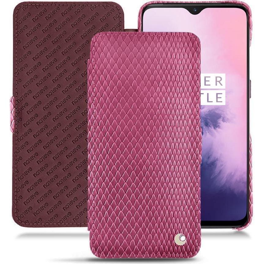 Noreve Lederschutzhülle horizontal (OnePlus 7), Smartphone Hülle, Rosa