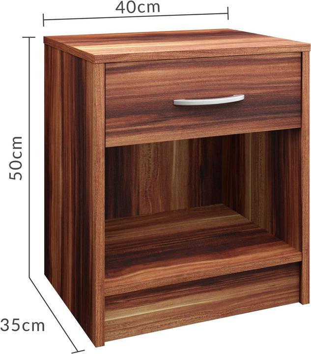 Actual product image Casaria Nightstand (50 x 40 x 35 cm)