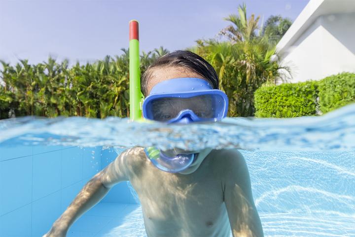 Produktbild Bestway Tauchset Blaue Maske, Flossen, Schlauch 25039