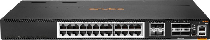 Actual product image Aruba HPE Networking CX 8100 24x10G Base-T 4x10G SFP+ 4x40/100G QSFP28 BF 3Fan 2AC PSU SW Bundle (24 ports)