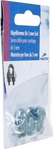 Immagine prodotto Meister Morsetto per fune metallica per fune da 3 mm (0.00 m)
