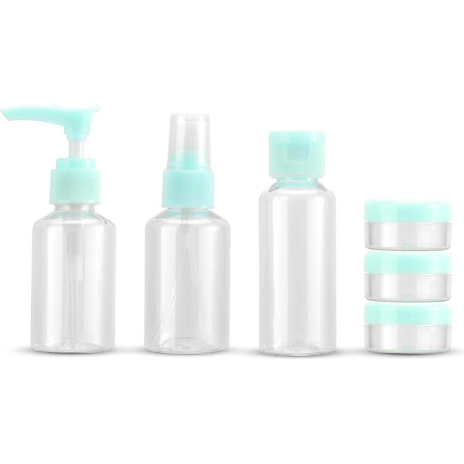 Thumbnail - Intirilife, Reisezubehör, Flaschen Set in BLAU TRANSPARENT, Blau