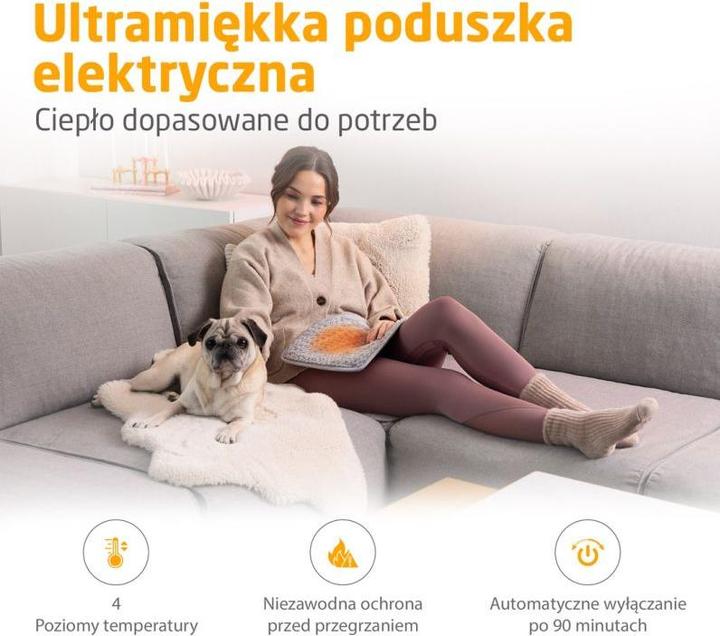 Immagine prodotto Medisana HP 516 Heizkissen hellgrau (30 x 40 cm)