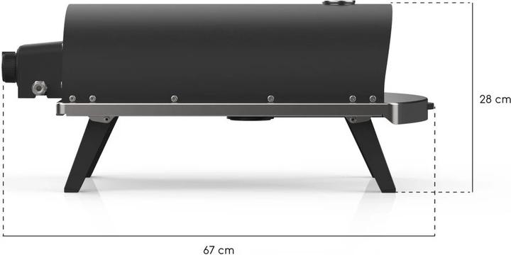 Actual product image Ziipa Antraciet (Pizza oven gas)