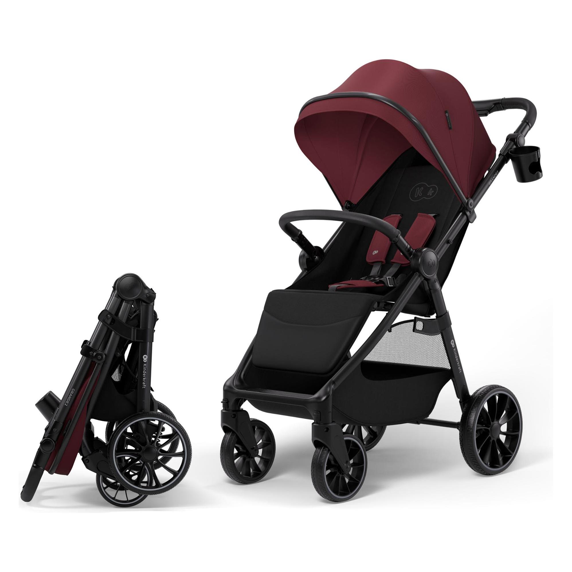 KinderKraft, Kinderwagen, Pushchair Grande 2 Dark Ruby