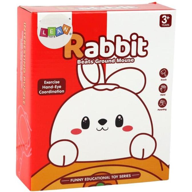 Lean Toys Whac-A-Mole Karotten-Smash-Häschen Lila (2 Giocatori)