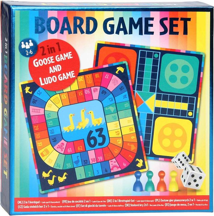 Image du produit Wins Holland Jeu d'enfant Ludo / Jeu de l'oie 2in1 (Anglais, 2 - 6 Joueur)