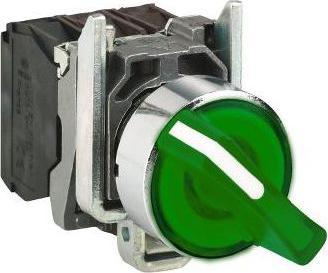 Produktbild Schneider Electric Ill Selector switch 3P Green 1NO/1NC 23V